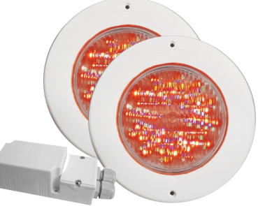 LED-Scheinwerfer-Set NEPTUN maxi FLAT 2 x 21 Watt RGB color
