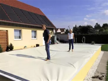Rollschutz FUTURE-POOL Flex oval gefertigt für Ovalbecken 737x360 cm