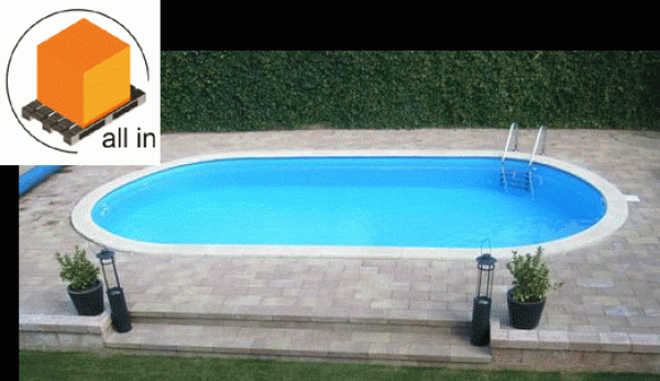 All-in-Einbaubeckenset Ovalbecken Swim