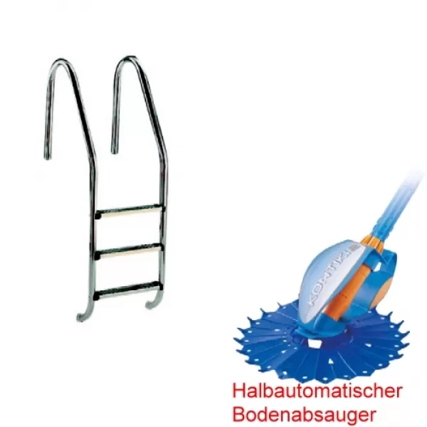 Aufstellleiter und Bodenabsauger Kontiki Aufstellleiter und Bodenabsauger Kontiki
