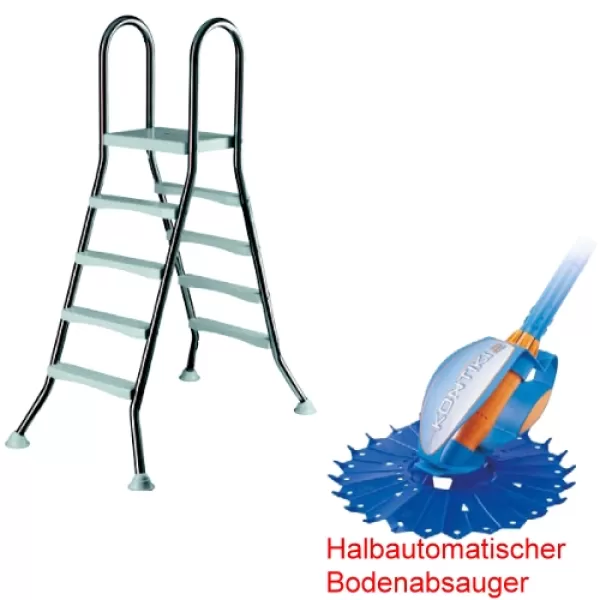 Aufstellleiter und Bodenabsauger Kontiki Aufstellleiter und Bodenabsauger Kontiki