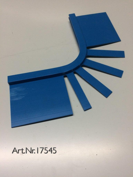 Einhängeleiste Eckprofil blau