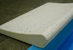 Musterstein sandgelb mit Wellenprofil